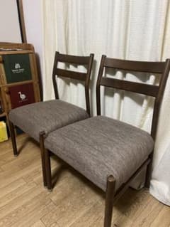 【美品】ニトリ ダイニングチェア 2脚セットのサムネイル