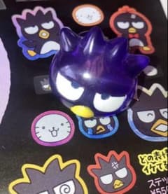 Badtz-Maru plush mascot + ring, 2-piece set