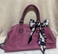 Coach ピンク レザー ショルダーバッグのサムネイル