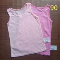 【ユニクロ】メッシュタンクトップ 90 2枚セットのサムネイル