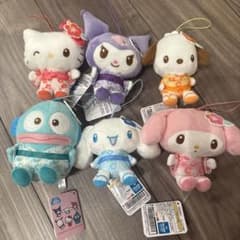 サンリオキャラクターズ　ハイビスカス浴衣ちょいデカマスコット　6種セット
