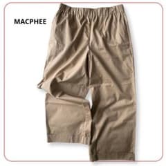 マカフィー ワイドパンツ L ベージュ 綿100% 体型カバー 春夏 レディースのサムネイル