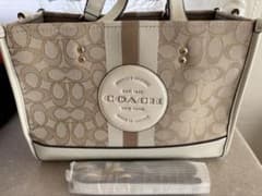 COACH 中型ショルダーバッグ ベージュ/ホワイトのサムネイル