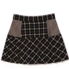 ANDMARY Coco check pleats skirt S - メルカリ