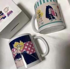 희소 팬티&스타킹 with 가터 벨트 머그컵 17년제 2점