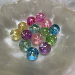 カラフルレジンビーズ 12個セットのサムネイル