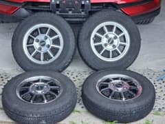 BeatStageアルミホイールタイヤ 4本セット145/80R12DUNLOP - メルカリ