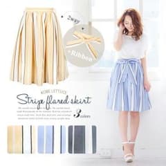 和美様専用♡神戸レタス♡ストライプフレアスカートのサムネイル