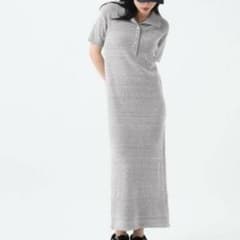 JEANASIS ポロニットワンピース グレーのサムネイル