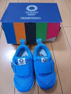 TOKYO 2020 블루 키즈 스니커즈 아식스 asics13㎝