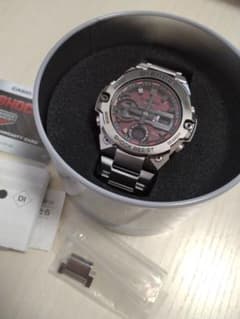 61）【極美品】CASIO G-SHOCK GST-B400AD レッド - メルカリ