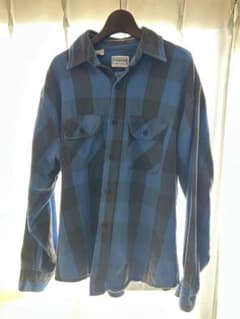 FIVE BROTHER 80's ネルシャツ Mサイズ 青・黒チェックのサムネイル