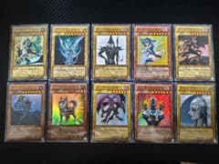 遊戯王　ブルーアイズ／ブラックマジシャン等　高橋和希描き下ろしカードセット10枚のサムネイル