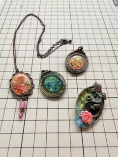 【ハンドメイド】レジンチャーム ネックレス レジン　まとめ売りのサムネイル