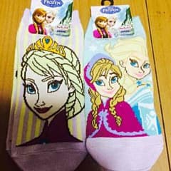 新品☆エルサ&アナエルサ大人用靴下セットのサムネイル