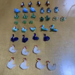 ミニチュアガラス細工ペンギン　カエル他 36点セットのサムネイル