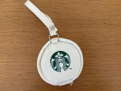 Starbucks（スターバックス）ミニラウンドポーチ ホワイト ストラップ付きのサムネイル