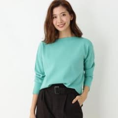 【新品未使用】オペークドットクリップ  スリットネックニットのサムネイル