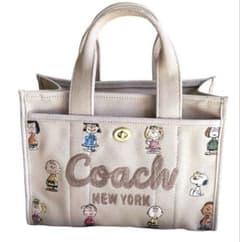 コーチ COACH スヌーピー ピーナッツ コラボ カーゴトート2WAYバッグ 