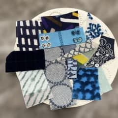 ミナペルホネン*ハギレ＆カケラ14枚セット♪ブルー系 - メルカリ