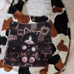 ワンハンドルミニバックパネル猫ハンドメイド - メルカリ