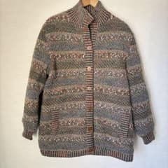 MISSONI ミッソーニ ニットツイード リバーシブルコート セーター 