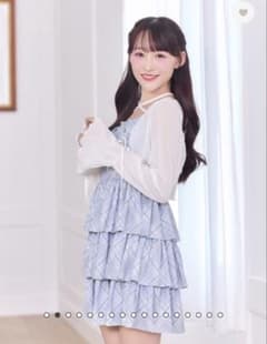 evelyn ティアードチェックセットアップ ブルー ワンピース evelyn ティアードチェックセットアップ ブルー ワンピース - メルカリ