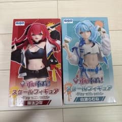 ぶいすぽ フィギュア 白波らむね 猫汰つな 4個セット GIGO GIGO限定 ぶいすぽっ！猫汰つな・白波らむね スケールフィギュアセット