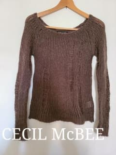 《CECIL McBEE》ダメージニット＊ブラウンのサムネイル