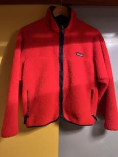 USA製 Patagonia レトロカーディガン フレンチレッド キッズ 女性 