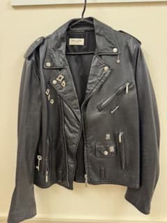 定価100万円　サンローラン　ライダースジャケット　44 定価100万円 サンローラン ライダースジャケット 44 - メルカリ