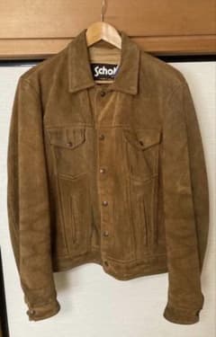 S*N様 Schott スエードデニムジャケット ブラウン - メルカリ