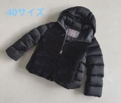 ヘルノ リゾート エコファーコンビダウンジャケット 40サイズ ブラック