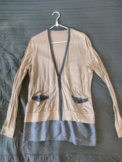 【美品】kolor/ハイブリッドカーディガン/ブラウン/サイズ3/13SCMのサムネイル