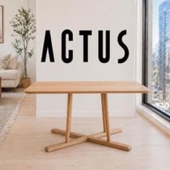 美品 ACTUS THYME ダイニングテーブル オーク 無垢材 北欧 14万 - メルカリ