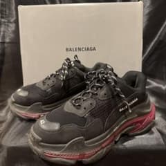 42】BALENCIAGA TripleS クリアソール Black Pink - メルカリ
