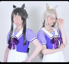 ウマ娘　ビワハヤヒデ、ナリタブライアン　ウィッグ＋トレセン学園夏制服2着のサムネイル