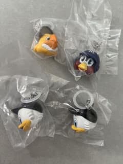 プロ野球　マスコット　めじるしアクセサリー　ガチャガチャ　4点セットのサムネイル