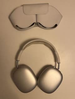 Air Pods Max シルバー ワイヤレスイヤホン ケース付き ヘッドフォンのサムネイル