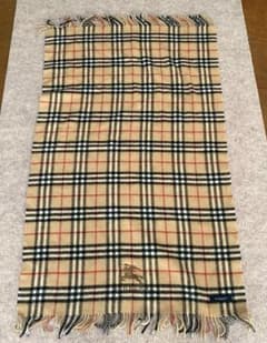 バーバリー 大判ストール ショール ノバチェック ウール100％ 訳あり