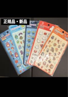 [정규품·신품] 디즈니 푸쿠푸쿠 씰 인기의 5 종류 세트(정리 판매 ②)