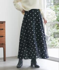 La boutique Bon Bon ドットオーガンサーキュラースカート - メルカリ