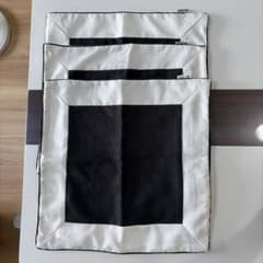 オシャレなROCKSTONEクッションカバー (黒、白2色)新品3枚のサムネイル