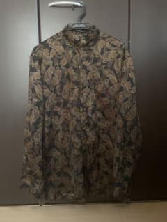柄シャツ　バンドカラーシャツのサムネイル
