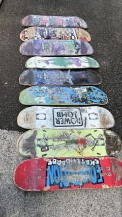 スケートボード 廃デッキ 9枚セット - メルカリ