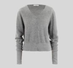 新品　YONFA グレー Vネック ジレ YONFA グレー ジレコート