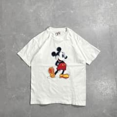 90s USA製 Disney ミッキー tシャツ シングルステッチ 古着 公式