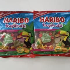 【新品未開封】HARIBO ハリボー　グミ　トロッピフルッティー　175g×2袋
