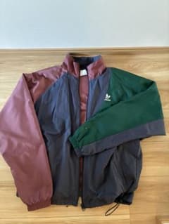 adidas ナイロンジャケット J/L マルーン/グリーンのサムネイル