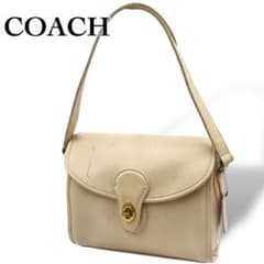 OLD COACH ショルダーバッグ ターンロック チャーム付 レザー - メルカリ